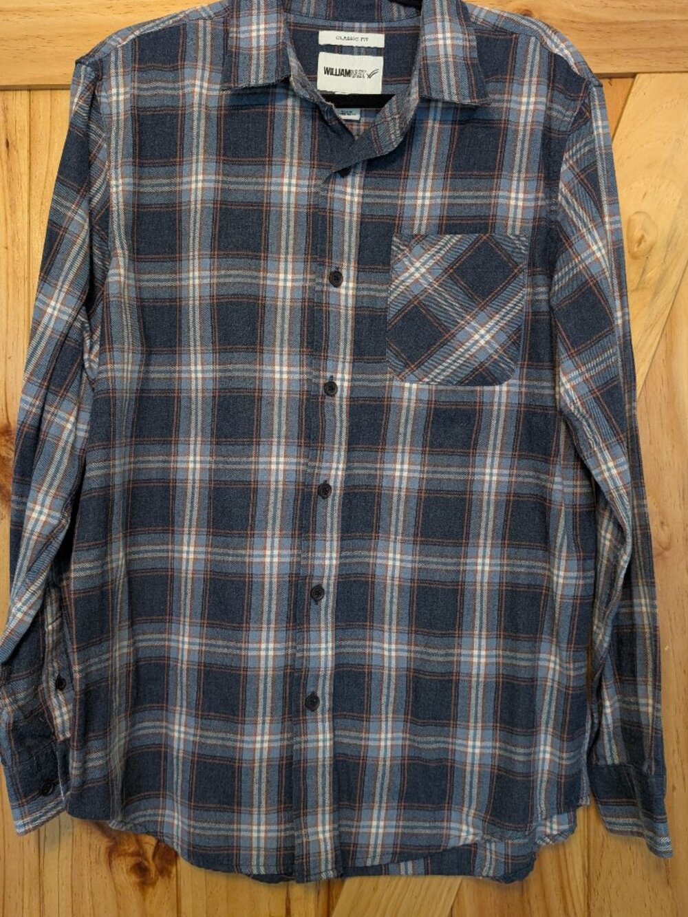 William Rast Plaid Flannel Shirt Size L